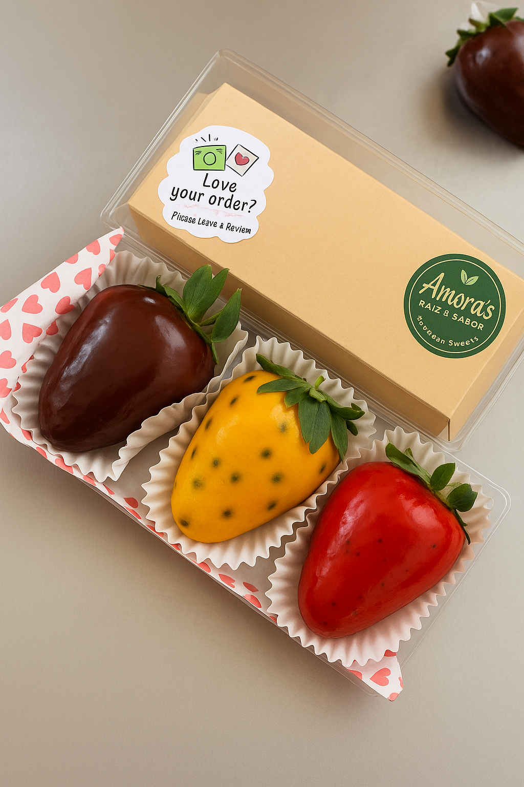 Gift Box – 3 Brigadeiros (Choice of Flavors)
