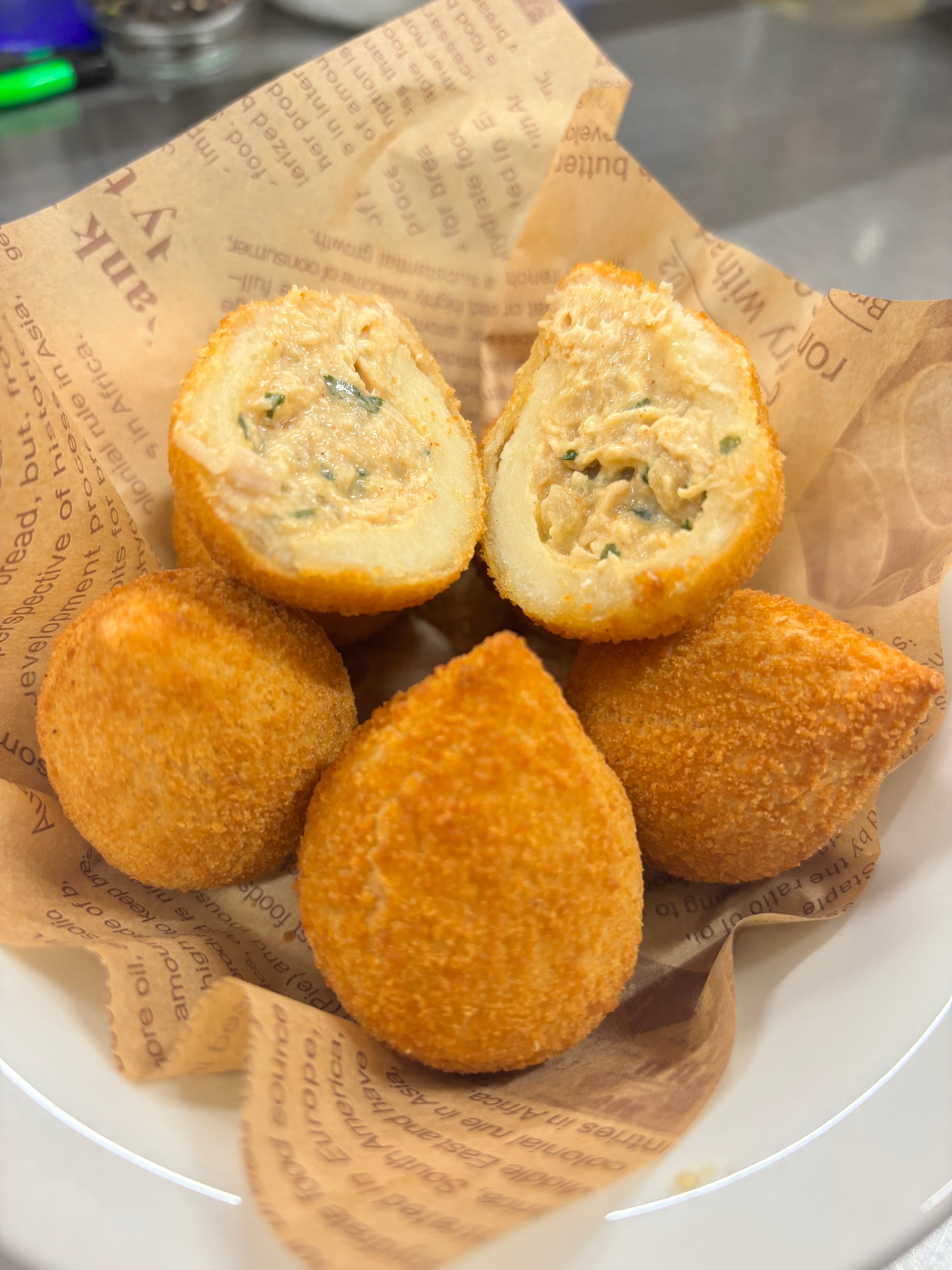 Brazilian Chicken Coxinhas