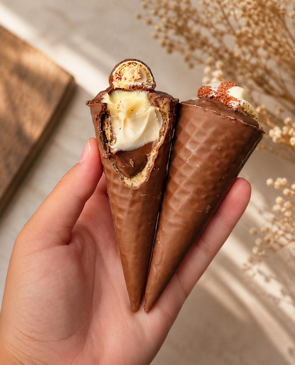 Truffled Waffle Cones